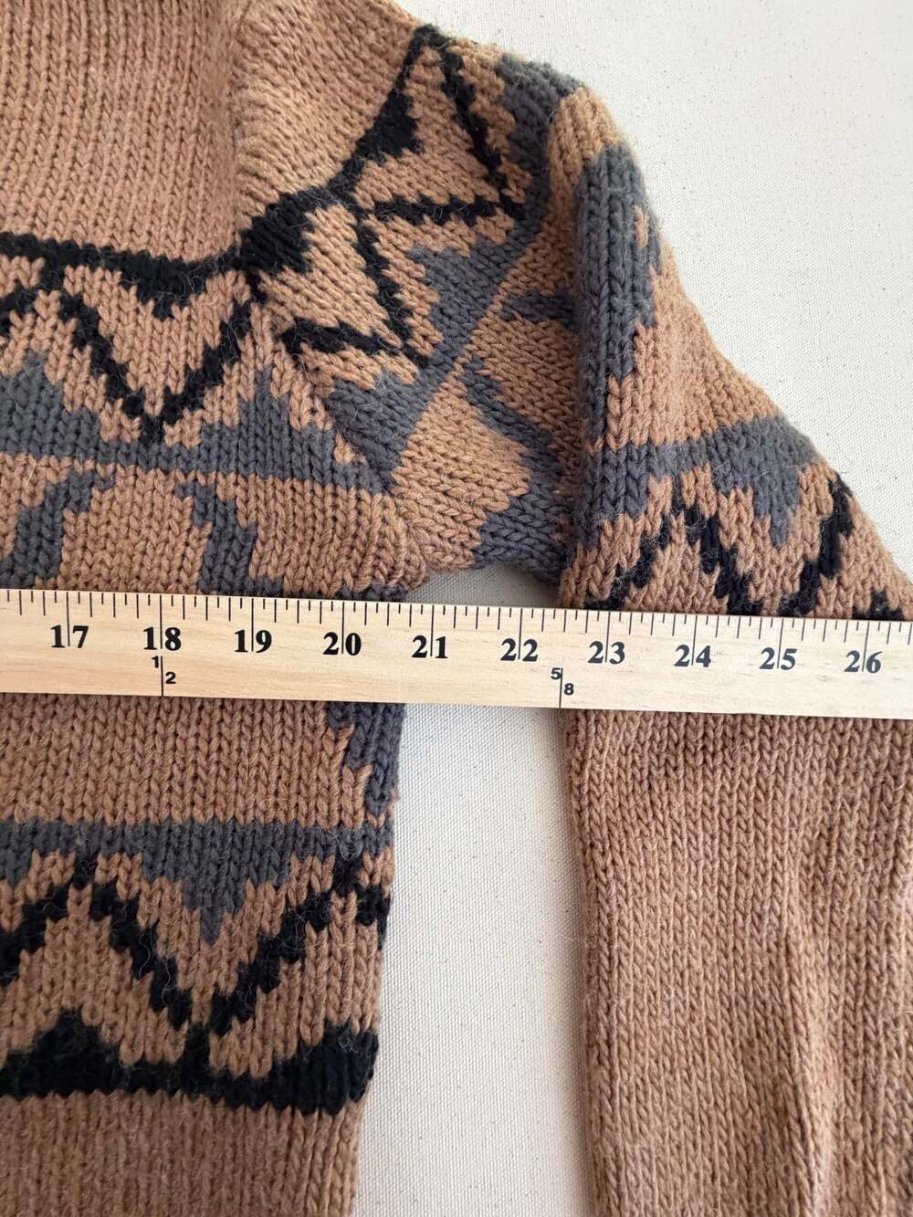 Stetson Steer Head Cropped Cardigan Brown Size M - Picture 12 of 14